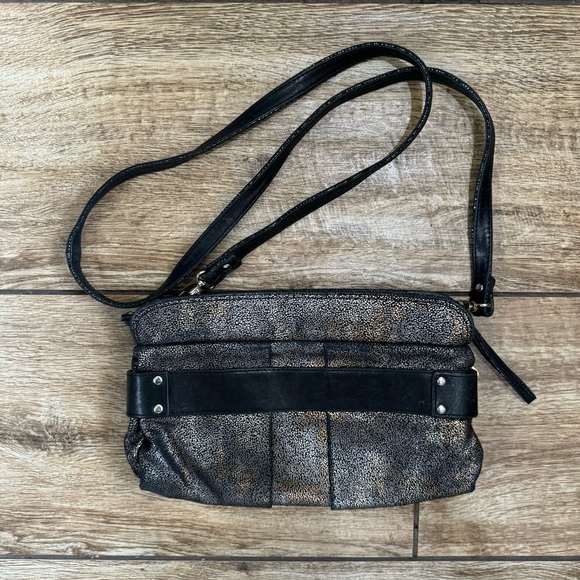 See By Chloe Suede Minaudiere Metallic Leather bag Crossbody Clutch Purse - Picture 7 of 15